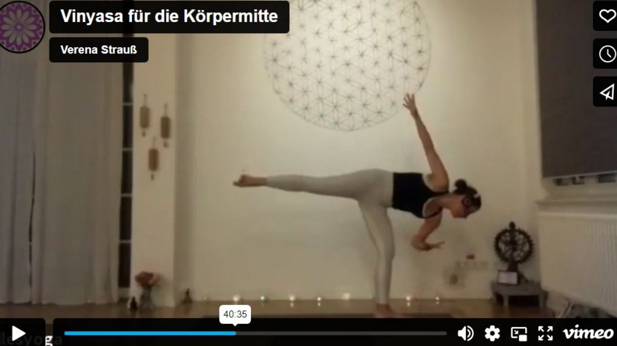 Vinyasa für die Körpermitte