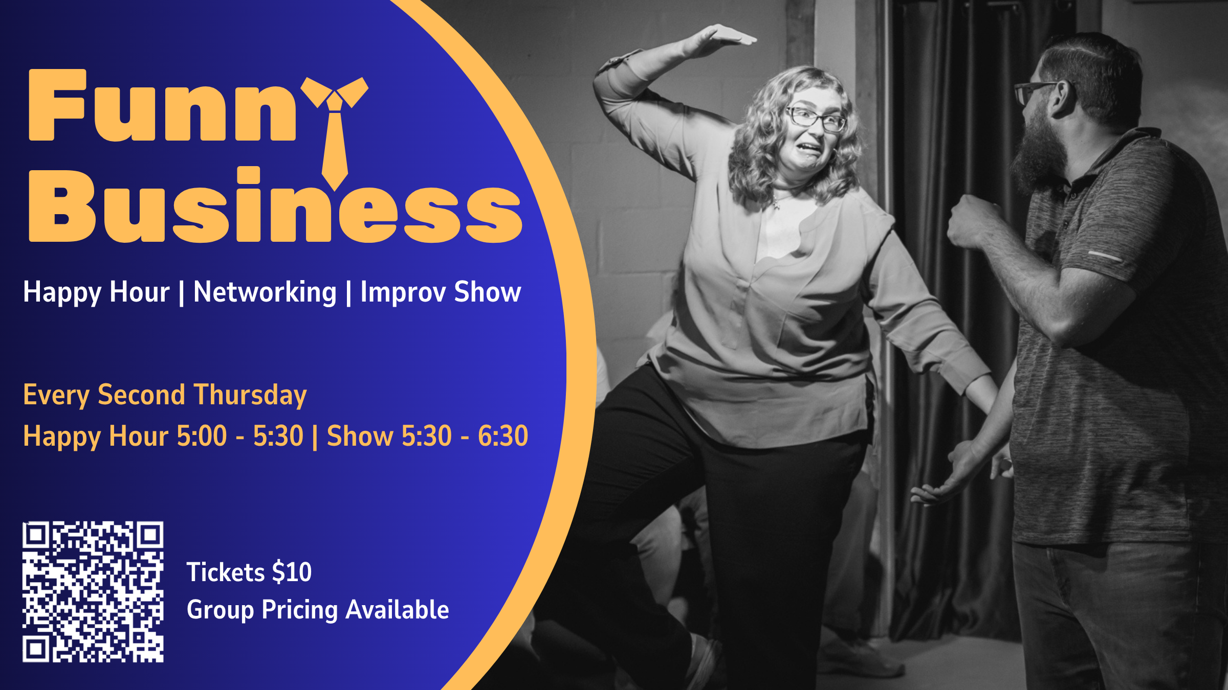 Funny Business: Happy Hour | Networking | Improv Show