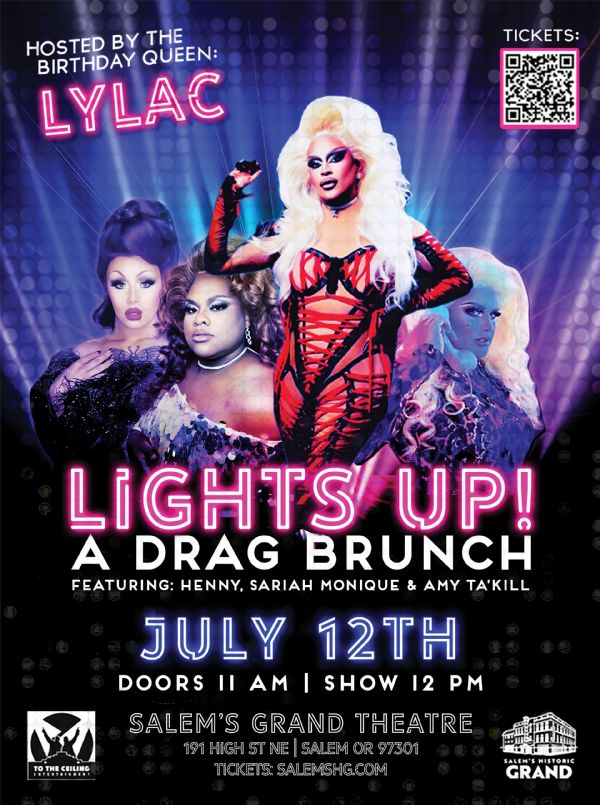 LIGHTS UP!: A Drag Brunch Hosted By Lylac Featuring Henny, Sariah Monique, & Amy Ta`Kill