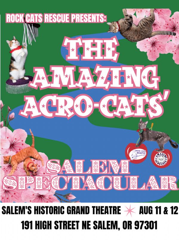 Rock Cats Rescue Presents: The Amazing Acro-Cats Salem Spectacular! (Monday)
