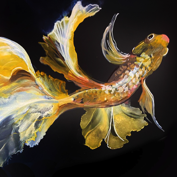 Alcohol Ink: Colorful Fish, TIBUS, 04/02/26