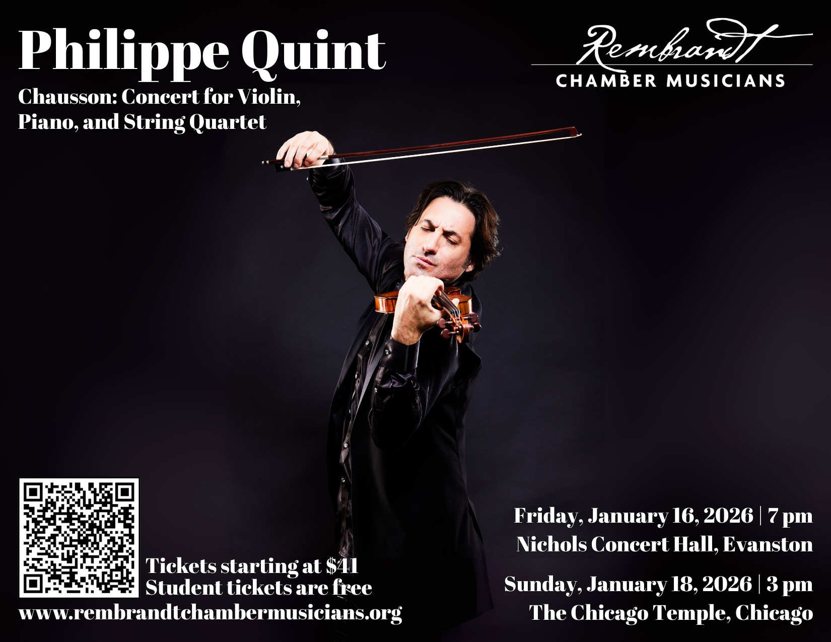 Philippe Quint plays Chausson - Chicago