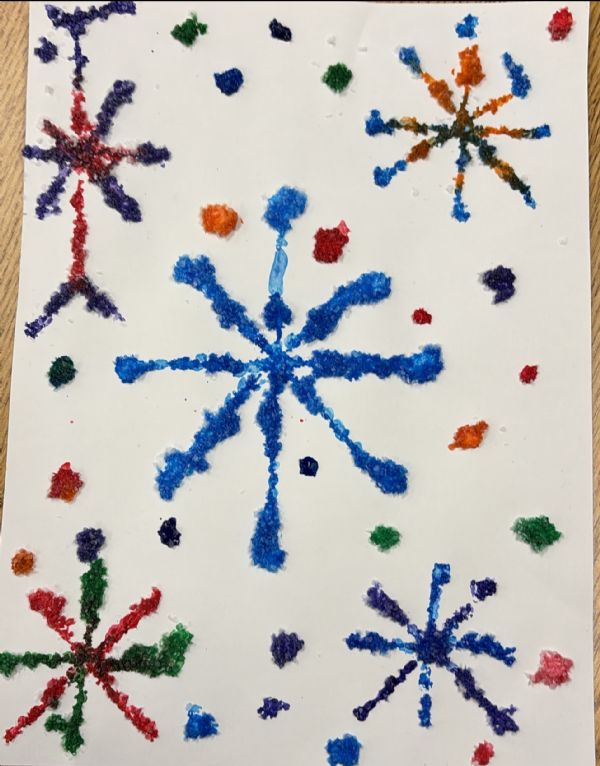 Kids Studio: Watercolor Salt Snowflakes