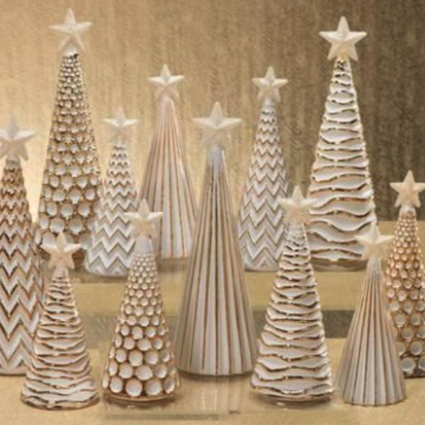 CLAY CHRISTMAS TREE TRIO, CAMPBELL, 12/8/25