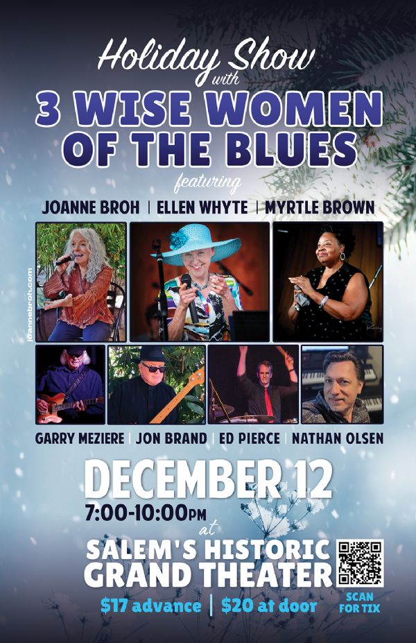 3 Wise Women of The Blues Holiday Show featuring Joanne Broh, Ellen Whyte, and Myrtle Brown