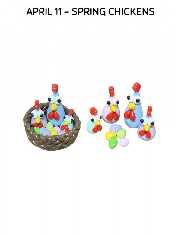 Kids Studio: Polymer Clay Spring Chickens