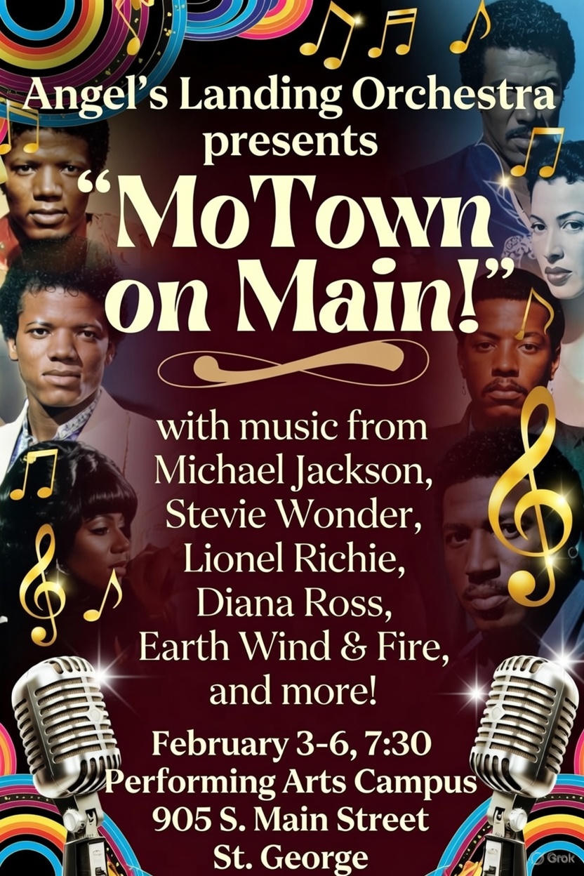 Angels Landing Orchestra Presents MoTown on Main Street