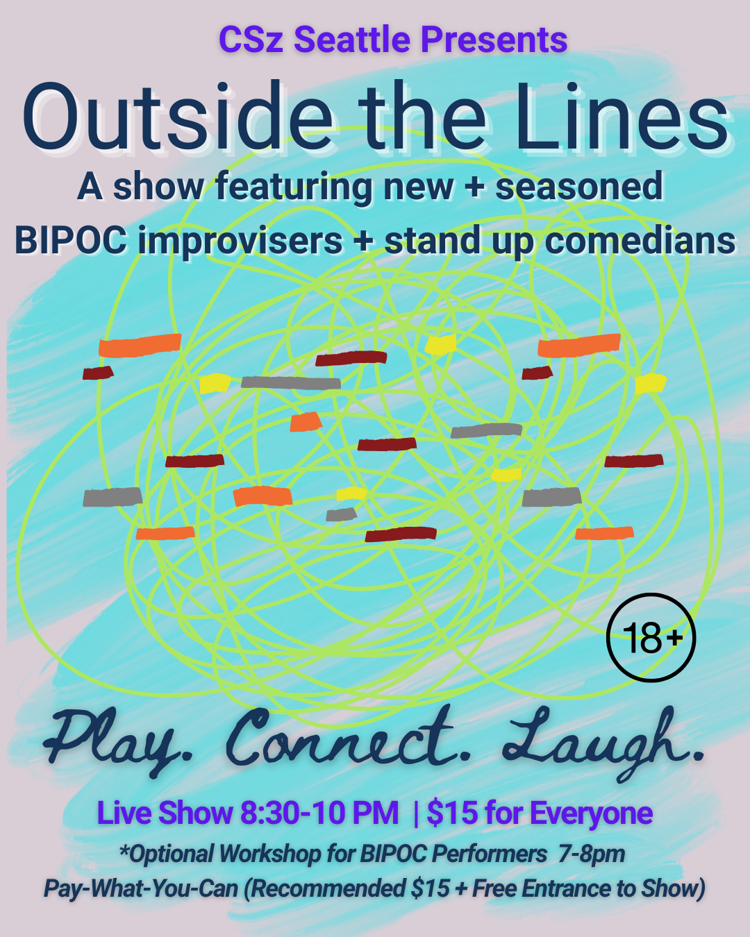 Outside the Lines: BIPOC Stand Up + Improv