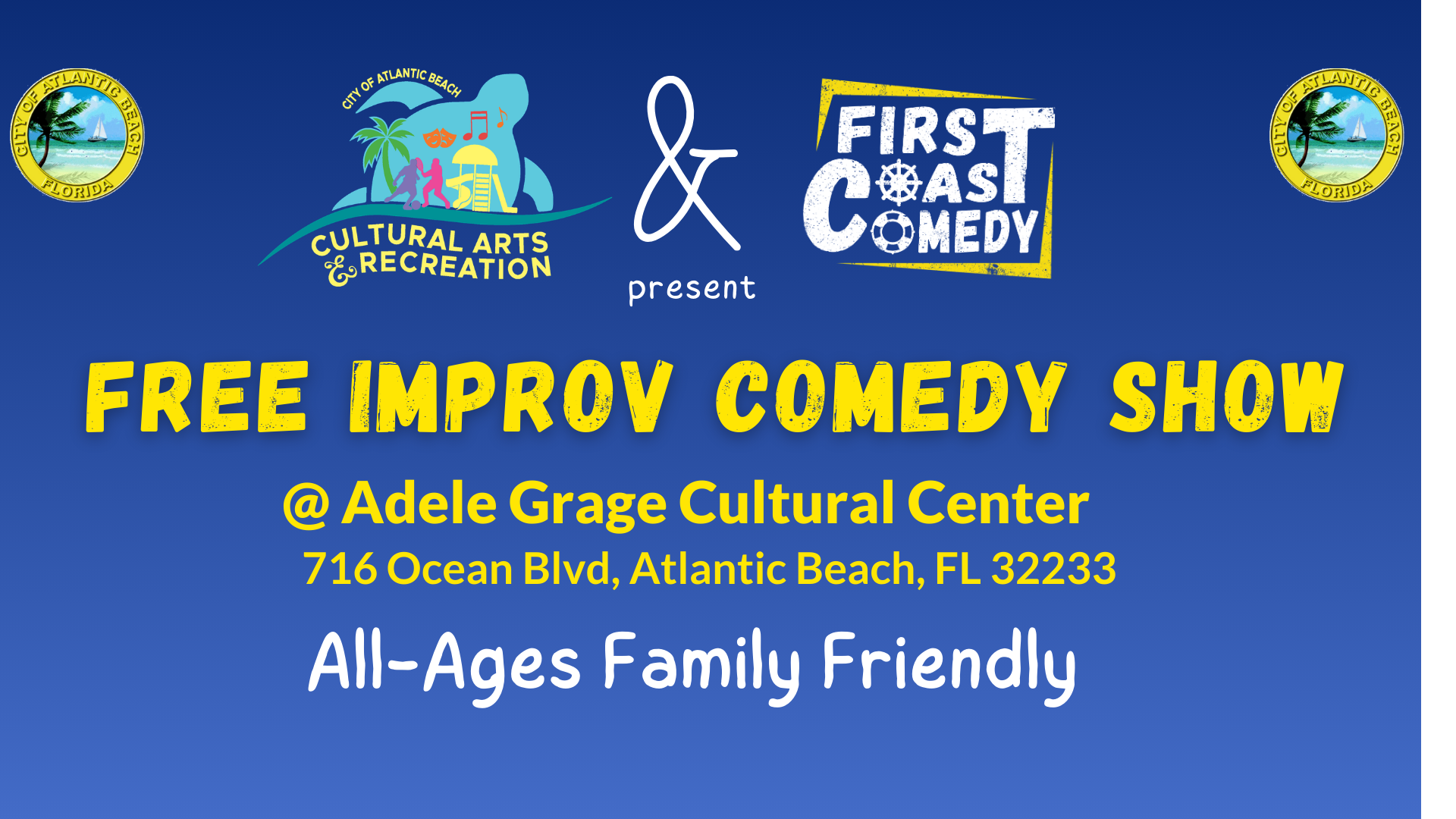 FREE Improv Comedy Show at Adele Grage Cultural Center