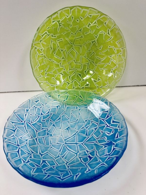 Powder Fused Glass Plate, BERRY, 1/26/27