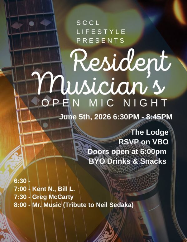 Resident Open Mic Night (June)