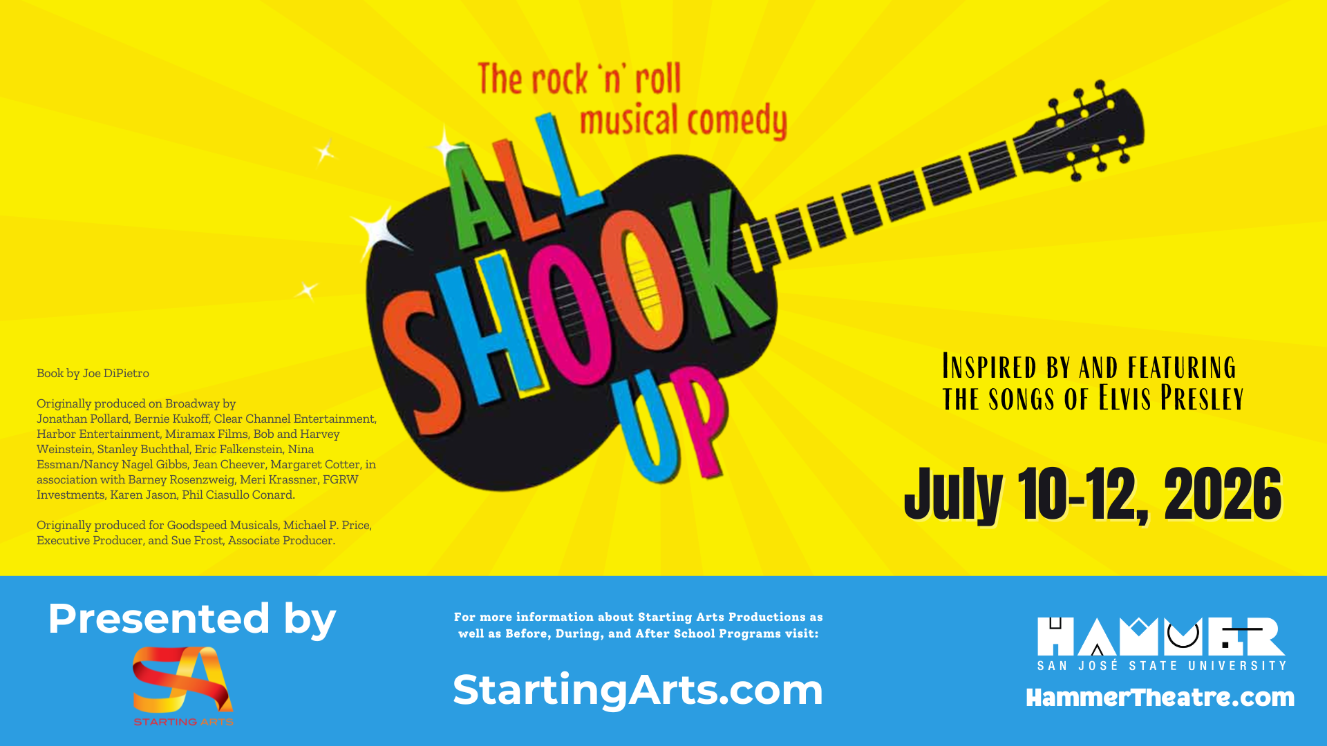 Starting Arts Presents All Shook Up at Hammer Theatre Center