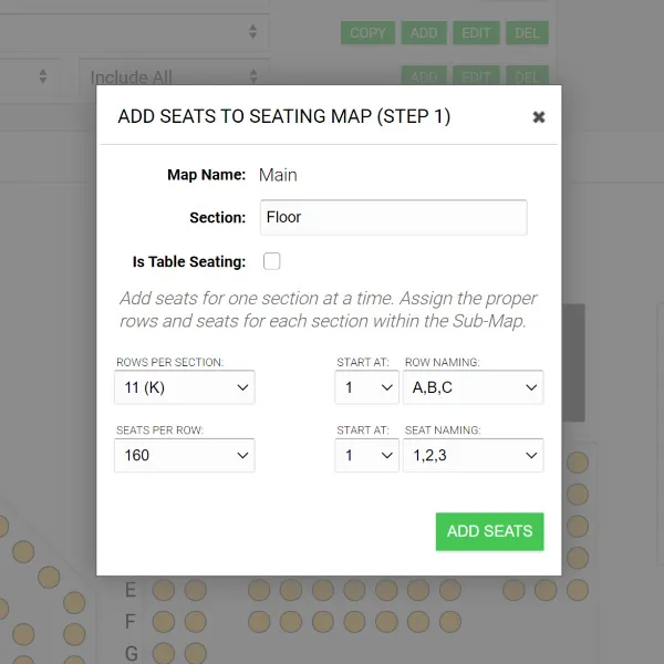 add seats to your seatmap