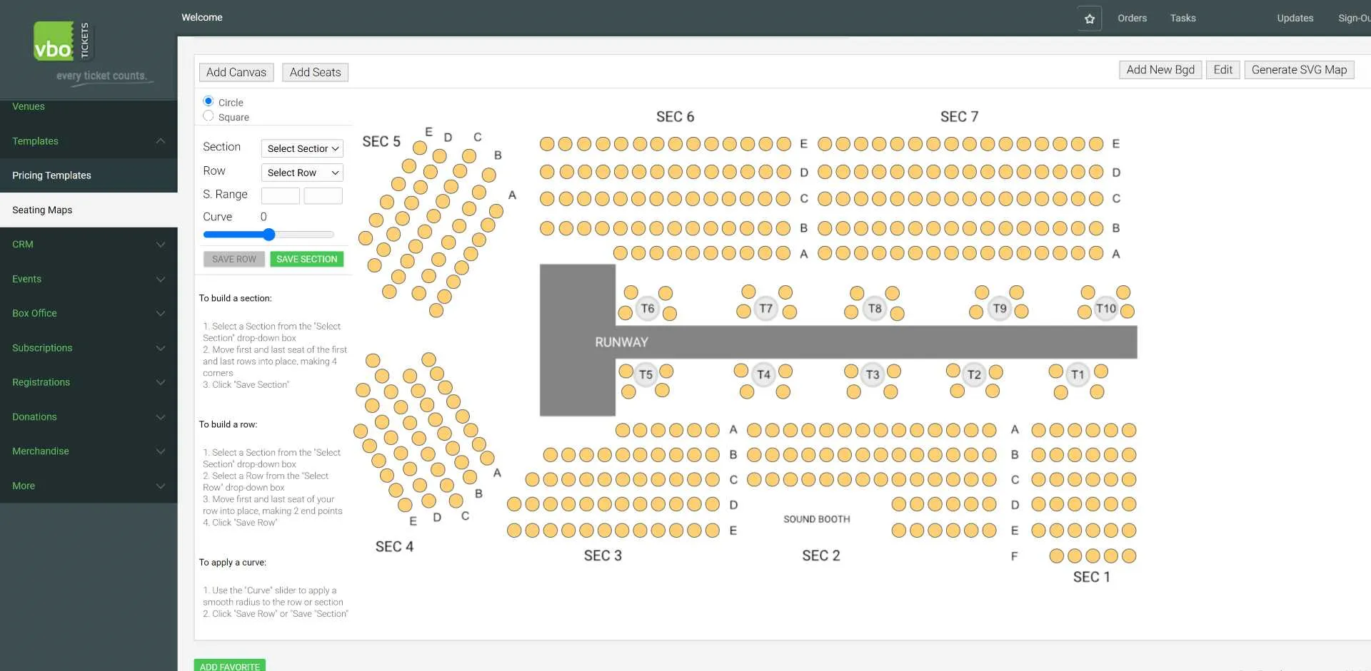 add table seats to any seatmap