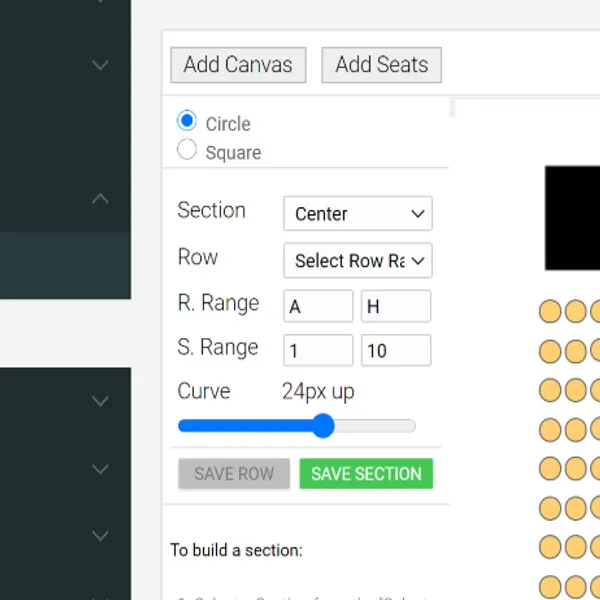 place seats in your seatmap